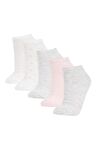 DeFacto Kadın 5'li Pamuklu Patik Çorap Y6646AZNSKR1
