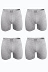Erkek Füme 4 lü Premium Collection Modal Uzun Boxer 4M250
