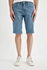 DeFacto Slim Fit Dar Kesim Jean Bermuda Şort C2692AX24SMNM39