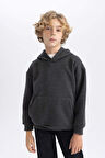 DeFacto Erkek Çocuk Basic Düz Kapüşonlu Sweatshirt B7773A8NSAR102