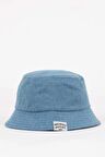 DeFacto Erkek Çocuk Etiket Baskılı Jean Bucket Şapka B7890A824SMNM28