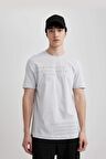 DeFacto Regular Fit Bisiklet Yaka Baskılı Kısa Kollu Tişört B8480AX24SMGR184
