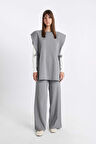 DeFacto Relax Fit Triko Pantolon Beli Lastikli Basic Düz Geniş Paça Y1325AZ24AUGR422