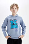 DeFacto Erkek Çocuk Kapüşonlu Baskılı Sweatshirt D4354A8NSBE572
