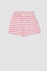 DeFacto Kız Çocuk Çizgili Şort D0902A824HSPN449