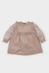 DeFacto Kız Bebek Uzun Kollu Şifon Elbise B2334A524WNBR476