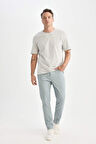DeFacto Regular Fit Normal Kesim Yazlık Düz Paça Chino Kanvas Pantolon D7349AX25SPGR171