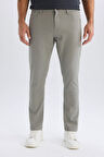 Slim Fit Dar Kesim Dar Paça Chino Kanvas Pantolon
