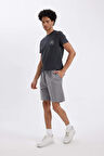 DeFacto Relax Fit Gabardin Bermuda Şort D4697AX24HSGR174