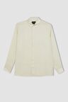 DeFacto Relax Fit Polo Yaka Poplin Modal Basic Düz Uzun Kollu Gömlek C4131AX24SMER102