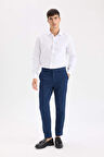 DeFacto Tailored Fit Normal Kesim Düz Paça Her Yöne Esneyen Yazlık Kumaş Pantolon C7508AX25SPIN208