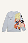 DeFacto Erkek Çocuk Dragon Ball New Bisiklet Yaka Sırt Baskılı Sweatshirt D6814A824WNGR297