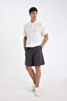 DeFacto %100 Pamuk Relax Fit Bermuda Şort D7916AX24SMAR148