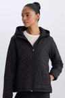 DeFactoFit Su İtici Regular Fit Kapüşonlu Fermuarlı Mont D6085AX25SPBK81