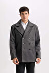 DeFacto Slim Fit Dar Kesim Smokin Yaka Düğmeli Parka D1521AX24WNAR198