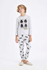 DeFacto Erkek Çocuk Pijama Takımı Star Wars Uzun Kollu Üst Uzun Alt D5094A824WNGR400