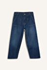 DeFacto Erkek Çocuk Wide Leg Geniş Bol Paça Jean Pantolon C4539A824AUNM28