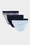 Erkek Çocuk Çizgili 3'lü Slip Külot