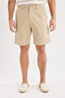 DeFacto %100 Pamuk Regular Fit Gabardin Bermuda Şort C7684AX25SPBG717