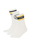 DeFacto Erkek Rahat Lastikli 3'lü Pamuklu Uzun Çorap D9685AXNSWT1