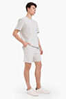 DeFacto %100 Pamuk Relax Fit Twill Dokulu Cepli Şort E2590AX25SMGR368