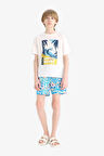 Erkek Çocuk Desenli Deniz Şortu