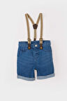 DeFacto Erkek Bebek Pantolon Askılı Jean Şort C2289A525SMNM28