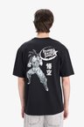 DeFacto %100 Pamuk Dragon Ball Boxy Fit Bisiklet Yaka Sırt Baskılı Kısa Kollu Tişört E1011AX25SMBK81