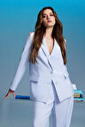 DeFacto x Afra Oversize Geniş Kalıp Tensel Blazer Ceket Z8276AZ25SPBE472