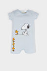 DeFacto Erkek Bebek Yenidoğan Snoopy Penye Kısa Kollu Tulum E9554A525SMBE343