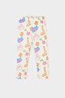 DeFacto Kız Bebek Hayvan Desenli Fitilli Kaşkorse Pantolon E7947A525SMER105