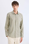 DeFacto Regular Fit Polo Yaka Uzun Kollu Gömlek D7394AX25SPKH499