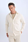 DeFacto Relax Fit Polo Yaka Flanel Uzun Kollu Gömlek D1061AX24WNER98