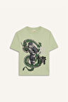 DeFacto Erkek Çocuk Bisiklet Yaka Anime Baskılı Kısa Kollu Tişört D9279A825SMGN1261