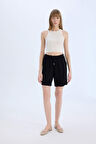 DeFacto Yüksek Bel Kısa Paça Belmando Şort I6760AZ25HSBK81