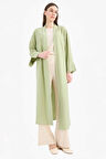 Relax Fit Basic Düz Midi Kimono