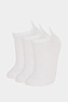 DeFacto Kız Çocuk 3'lü Pamuklu Patik Çorap E6058A8NSWT1