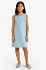 DeFacto Kız Çocuk Kolsuz Yazlık Jean Elbise E6491A825SMNM63