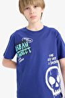 DeFacto Erkek Çocuk Bisiklet Yaka Baskılı Kısa Kollu Tişört E7491A825SMBE778