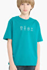 DeFacto Erkek Çocuk Bisiklet Yaka Baskılı Kısa Kollu Tişört F2571A825SMGN593