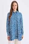 DeFacto Regular Fit Desenli Uzun Kollu Tesettür Gömlek Tunik Z5833AZ25SPBE314