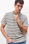 DeFacto Regular Fit Polo Yaka Çizgili Kısa Kollu Tişört B6532AX25SPER238