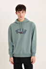 DeFacto Boxy Fit Kapüşonlu Baskılı Sweatshirt E3207AX24WNGN1175