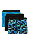 DeFacto Regular Fit Kamuflaj Desenli 3'lü Boxer E2929AX25SPBK81
