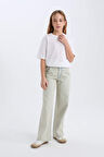 DeFacto Kız Çocuk Wide Leg Geniş Paça Jean Pantolon D9128A825SPNM39