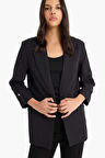 Regular Fit Kare Yaka Blazer Ceket