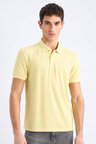 DeFacto Slim Fit Dar Kesim Polo Yaka Kısa Kollu Pike Tişört E1208AX25SMKH486
