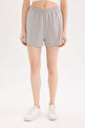 DeFacto 	Beli Lastikli Cepli Düz Paça Şort U3357AZ25SMGR52