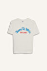 DeFacto Erkek Çocuk Bisiklet Yaka Baskılı Kısa Kollu Tişört E0082A825SMWT46