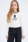 DeFacto Kız Çocuk Slim Fit Dar Kesim Bisiklet Yaka Baskılı Uzun Kollu Tişört D7439A825SPER85